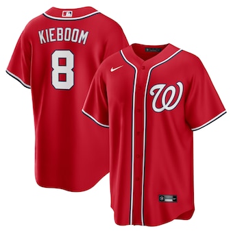 mens nike carter kieboom red washington nationals alternate 